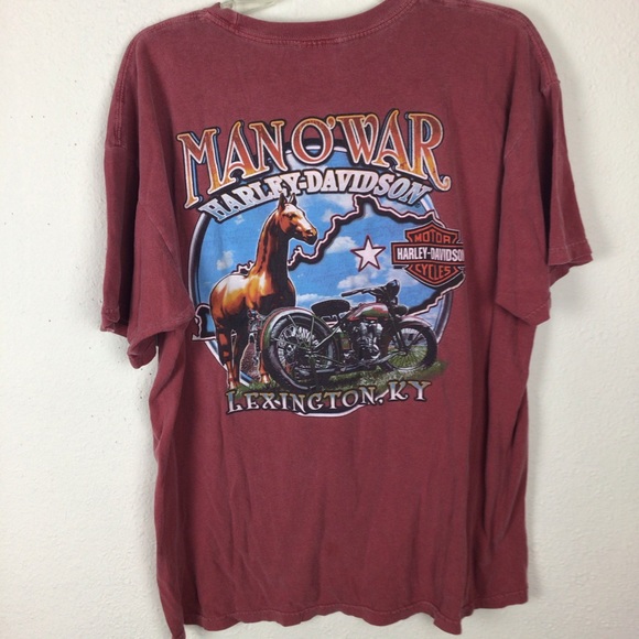 Harley-Davidson Other - Harley Davidson ManOWar tee-Lexington KY-Large